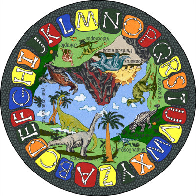 Educational We Dig Dinosaurs Area Rug