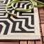 Tapis intérieur / extérieur sable / noir Arneshia-20794185