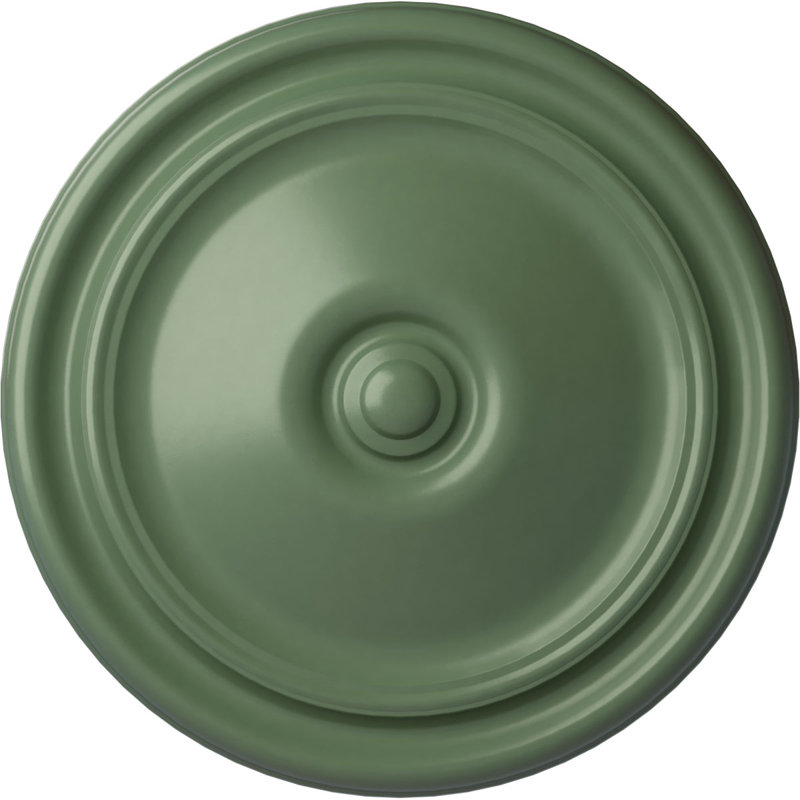Médaillon de plafond Endurathane Benson, P 13 1/8 po x P 8 po x P 5/8 po (convient aux auvents jusqu'à 8 po), fini givré peint à la main