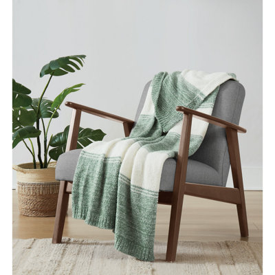 Brooklyn Loom Feathered Ombre Throw Blanket