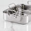 Small Polished Roaster With Rack
