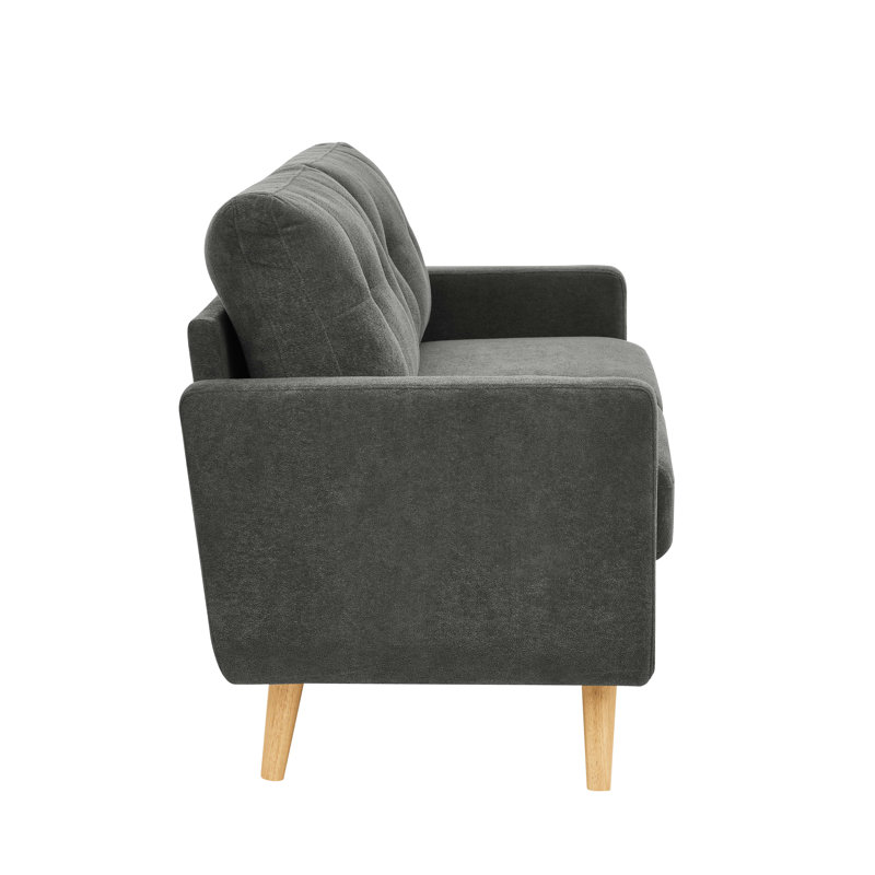 67.7" Mid-Century Modern Tufted Loveseat Sofa