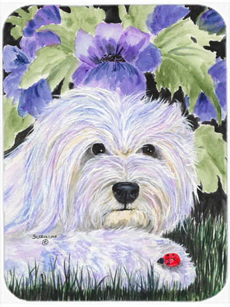 Aonan Coton De Tulear Glass Cutting Board