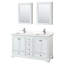 Meuble-lavabo double autoportant Deborah avec plateau en quartz-92725643-98285484-98285486