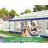20FT x 40FT Canopy With Rolled Sidewalls,White & Blue-124639097-103532496