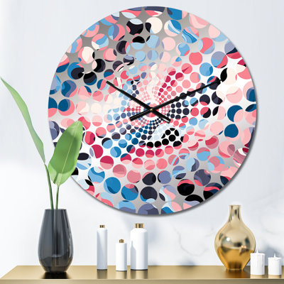 Fashionable Camo Pink - Abstract Wall Clock