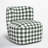 Mariza Upholstered Swivel Slipper Chair-619161932