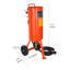 Sableuse robuste de 10 gallons, sableuse à haute pression 60-110 PSI, réservoir de sablage portable, trousse de sablage à l'air avec 2 buses en céramique et tuyau de 7,5 pi pour enlever les taches, la rouille et la peinture