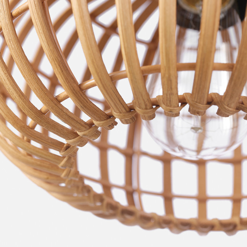Jariel Rattan Flush Mount