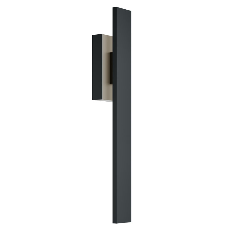 Tru Outdoor LED Sconce - Black, 48" H x 7.5" W x 5" D