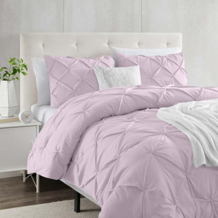 Microfiber Solid Colour Duvet Cover Set with Pillowcases