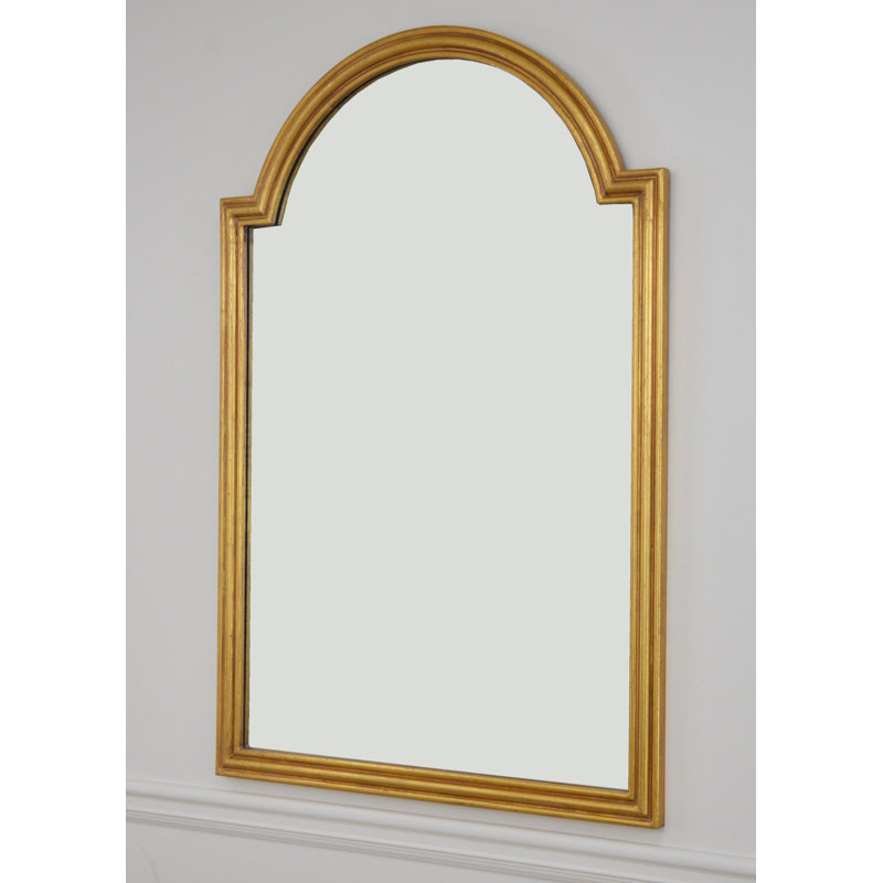 Feru Flat Wall Mirror, Gold Leaf