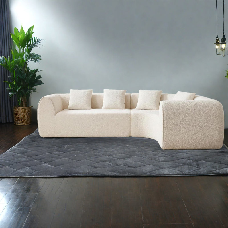 Modulaires spacieux et modernes, rembourrés de mousse courbée pour le salon