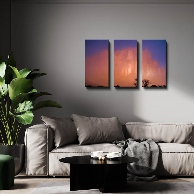 « Brouillard matinal aux Arches - Parc national des Arches » par Darren White, triptyque mural, 91,4 cm x 61 cm