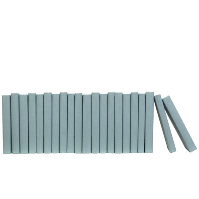 Decorative Books - Seafoam Linen Wrapped Books - Blue Books By The Foot