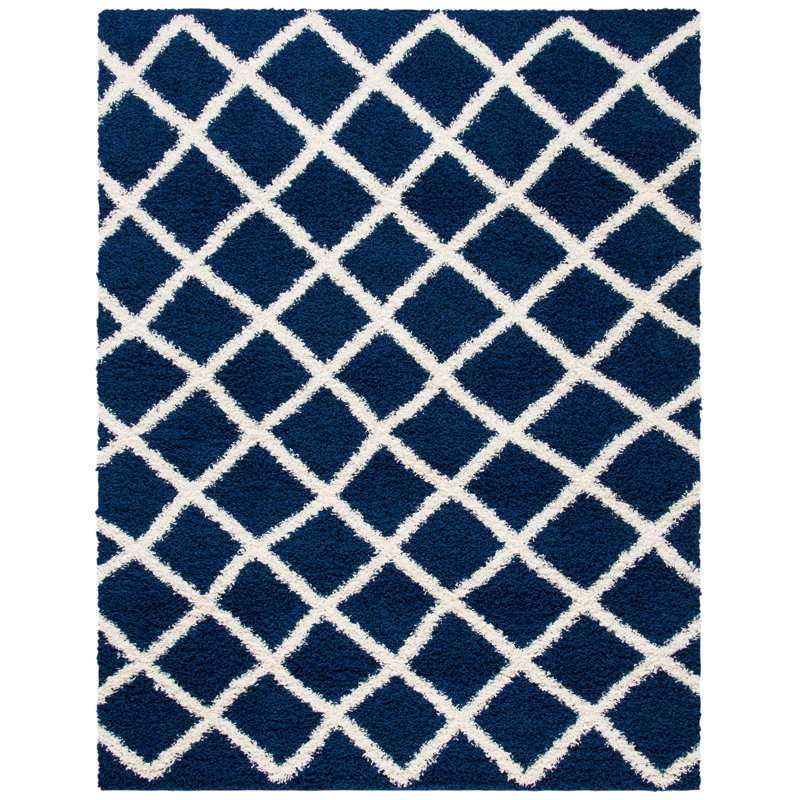 Albertha Sgd-Dallas Shag Performance Geometric Rug, Rectangle 8' x 10'