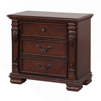 2 Drawer Night Stand , Cherry
