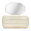 La Rachelle Dresser And Mirror Set - Champagne