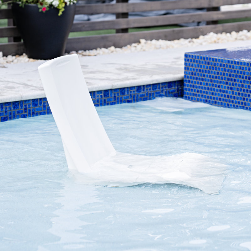 Step2 White Vero In-Water Pool Chair and Patio Lounger