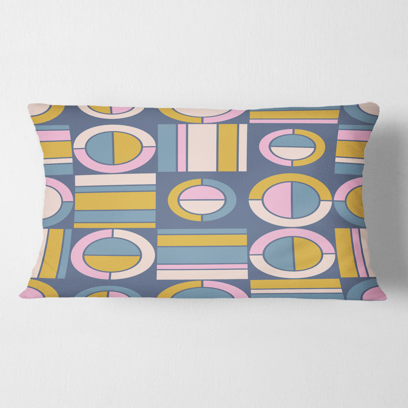 Coussin décoratif rétro Mid-Century