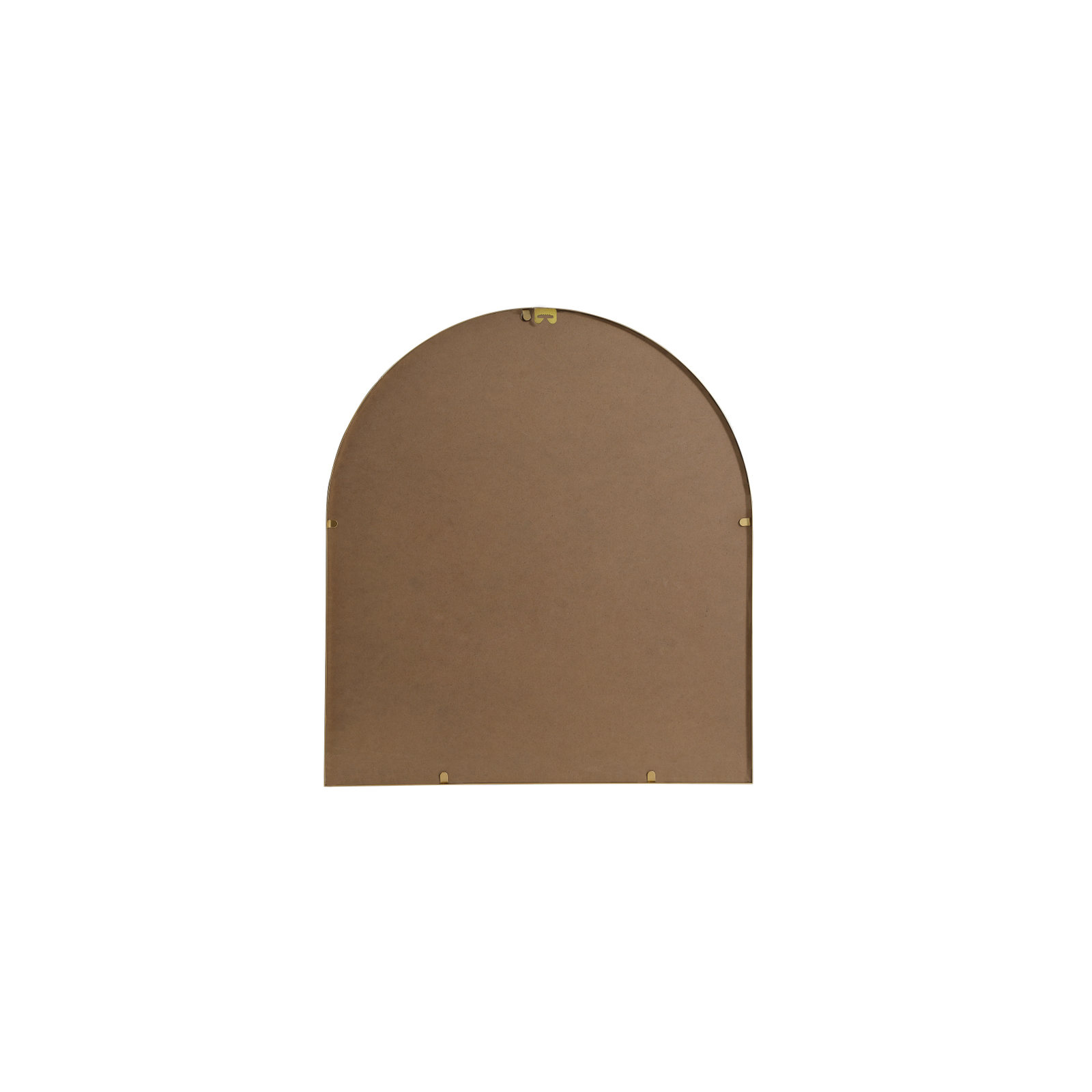 Sabine Metal Arch Wall Mirror, Brass, 30" x 27"