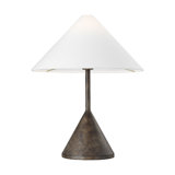 Kelly Wearstler Brachion 1 Light Bedroom Home Office Living Room Lamp With White Linen Shade