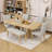 Dining Table Set with Bench and Chairs-1993273127-1993273125