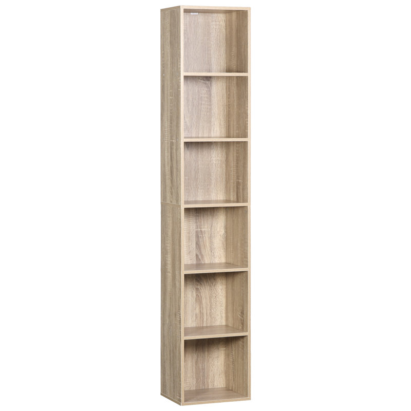 Casimir 158.5cm H x 30cm W Cube Bookcase, Oak
