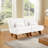 Drayk 90''W 3-Piece Upholstered Modular Sofa With Solid Wood Base and Pillows-1102136794