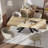 62" to 78" Extendable Dining Table For 6-8 Person, Rectangle MDF Dining Room Table