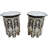 Andalusian Glass Tray Top End Table Set
