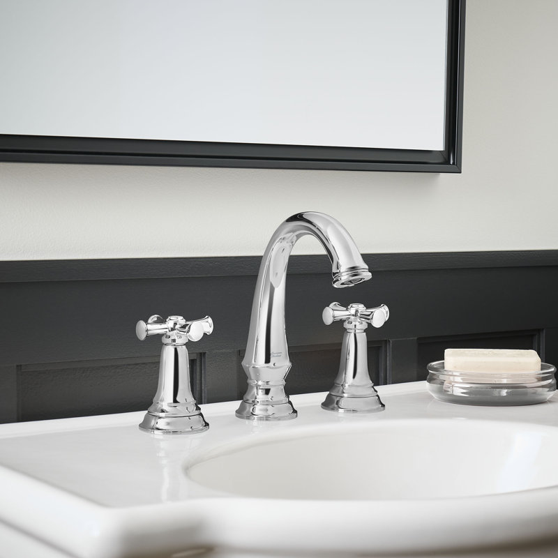 Delancey 2-handle Bathroom Faucet with Drain Assembly, Polished Chrome