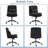 Upholstered Armless Task Office Chair-540069728