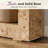 Dorne 47" Burl Wood Console Table With Open Storage Shelf, For Entryway/Living Room, Yellow-1266509351
