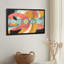 Art mural sur toile noir encadré pour le salon, la chambre à coucher, le bureau ou le vestibule - Décoration murale décorative avec vagues abstraites-130571830-130571834