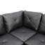 Ensemble de canapé modulaire en cuir 2 pièces avec méridienne Monaco-1077320395-1077320433