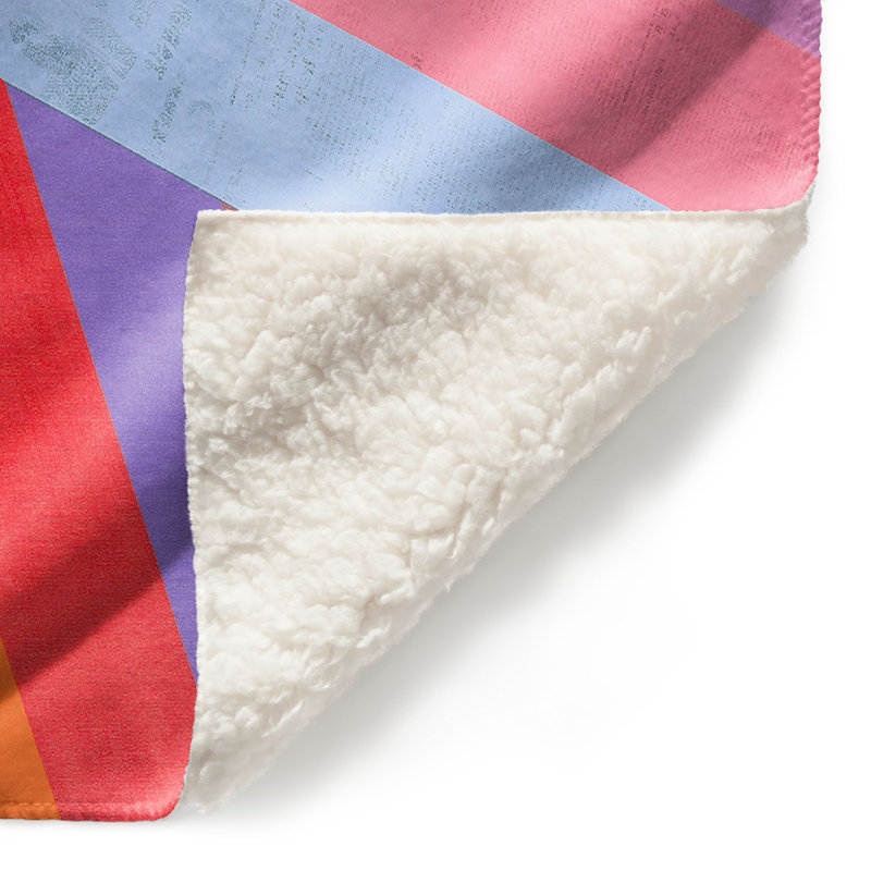 Couverture sherpa doux en di angle, l 68 po x L 80 po
