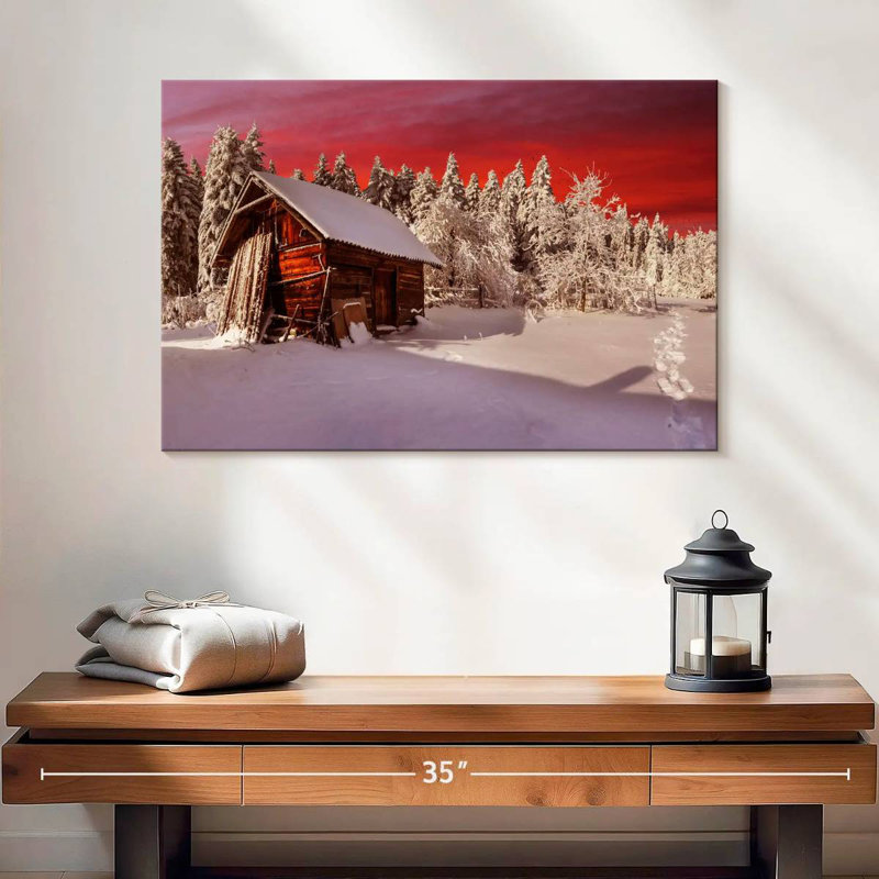 Lilie rustique chalet d'hiver, H 16 po x l 24 po