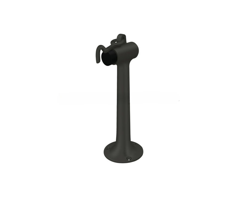 Fixation au sol Deltana DSF830U19, tour de lit 8 po avec crochet en peinture noire, Noir mat, H 58 po x l 58 po x P 58 po