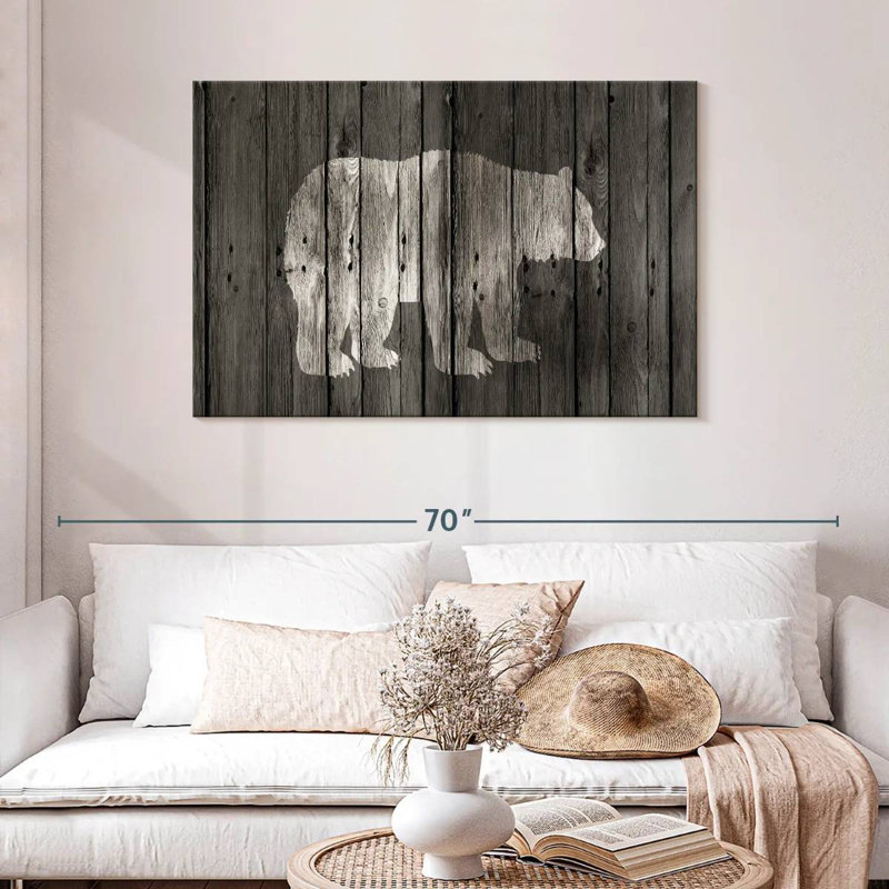 Bear Lodge, 30" H x 45" W