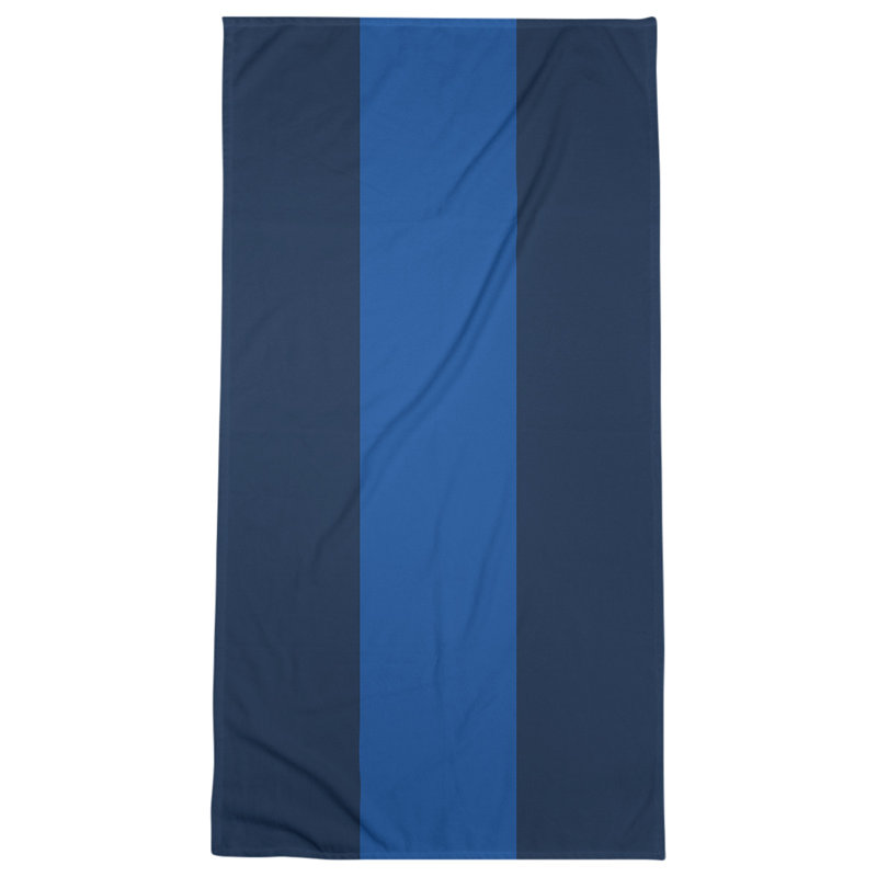 Lightweight Bath Towel, Navy Blue/Royal Blue/Navy Blue, Microfiber