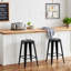 Ensemble de tabourets de bar modernes avec structure en métal (ensemble de 4)