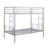 METAL BUNK BED SILVER