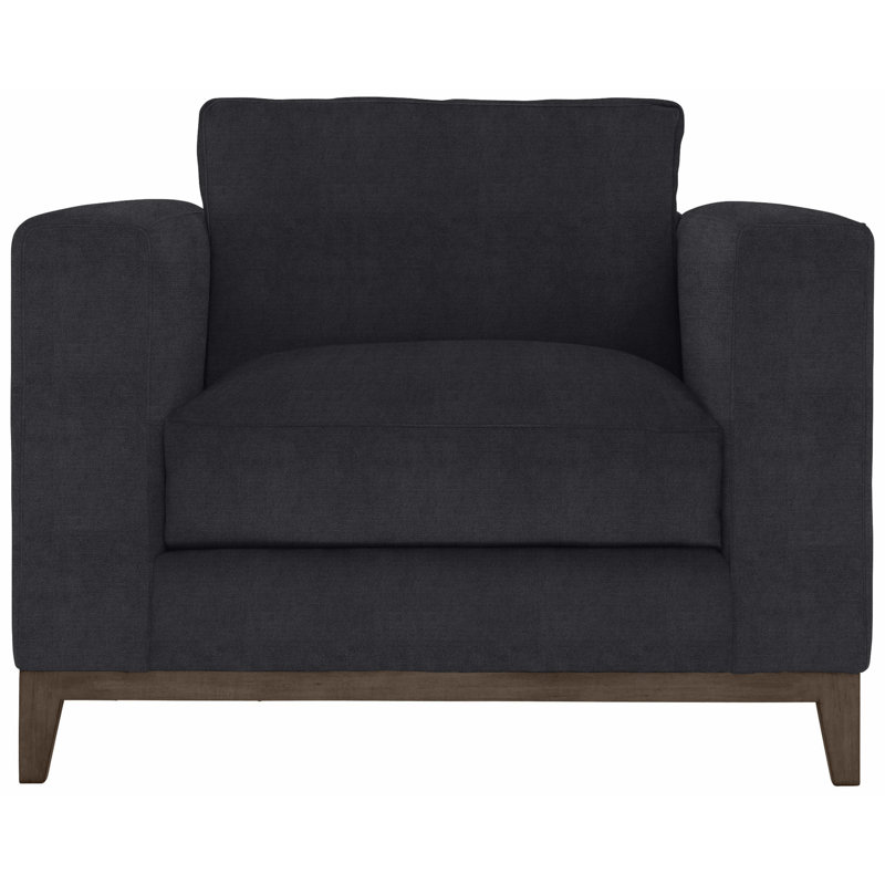 Noel 40" Wide Armchair, Akiko Graphite Performance 5534-011, Aged Gray