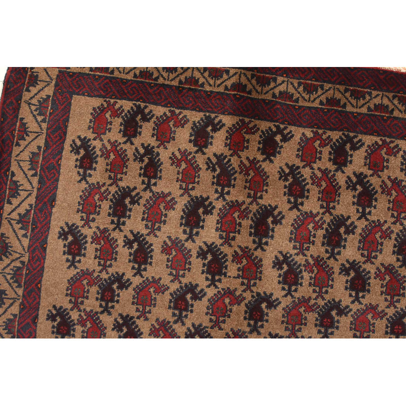 Farkhan One-of-a-Kind 3'2'' X 5'9'' 1990s Wool Area Rug Brown