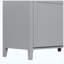 Meuble-lavabo gris autoportant 36 po avec lavabo, panneau de fibres à densité moyenne moderne et bois d'hévéa avec 3 tiroirs, tablette réglable, porte gauche (nouvelle couleur)-1875907028-1875907030-1875907032