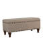 Banc d'appoint avec compartiment de rangement, garniture cloutée 42 po Ava-112253996-112253993