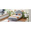 Lit plateforme tapissier avec tête de lit en forme de mouton-495069456-495069459