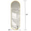 Miroir ovale pleine longueur de 63 po x 20 po, cadre en alliage d'aluminium brossé antirouille, miroir mural pour l'entrée de la salle de bain dans la chambre à coucher, reflet HD transparent-285841602