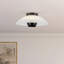 Umbra 14-in Black Semi-Flush Mount-1236898880-1236898893